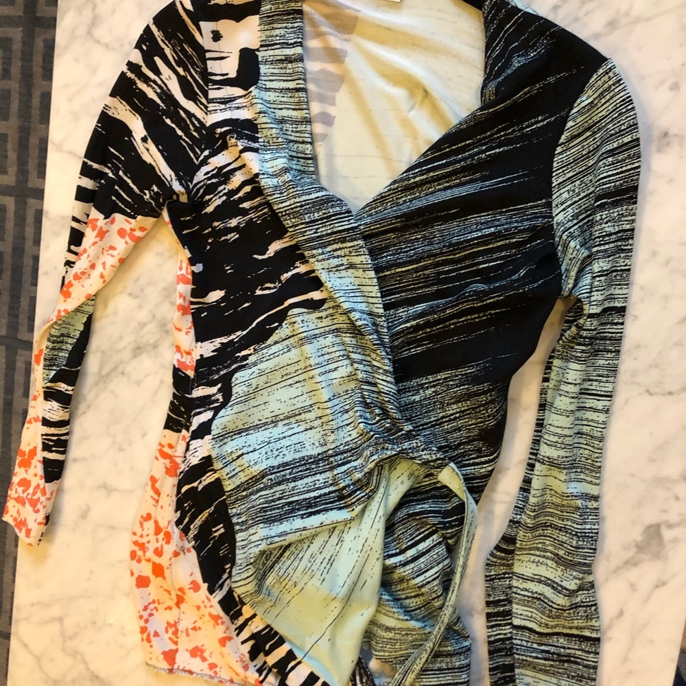 Diane Von Furstenberg wrap top
